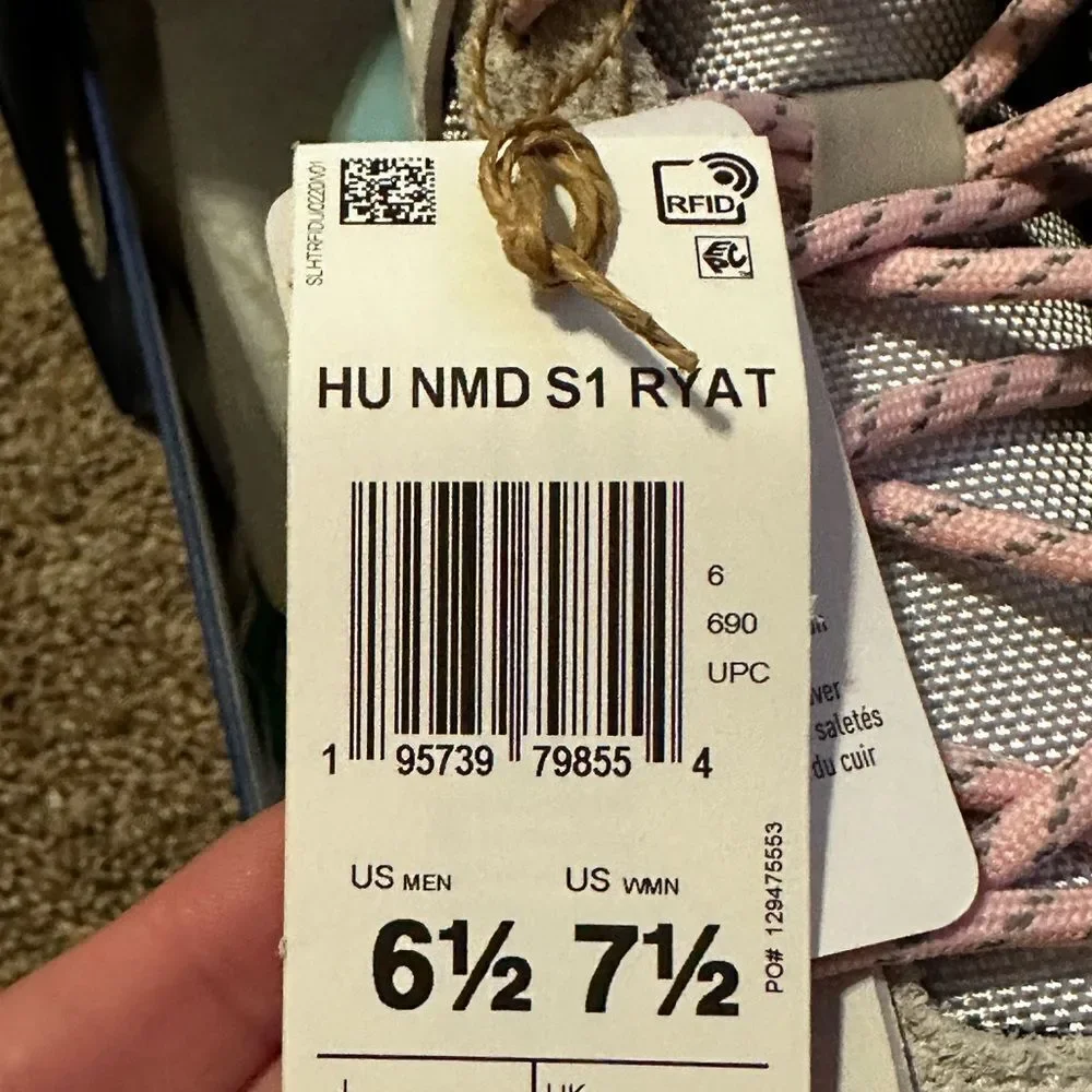 NWT 2022 Pharrell x Hu NMD_S1 Ryat 'Core White